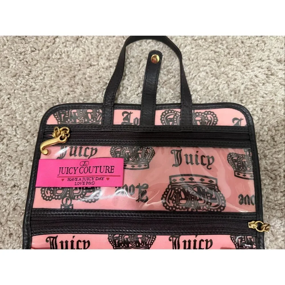 Vintage Juicy Couture Pink Once Upon a Time Make Up Handbag Y2K